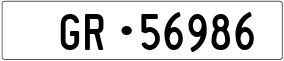 Trailer License Plate